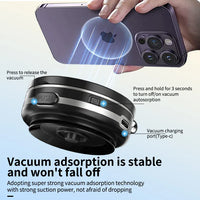HKM-098003 Magnetic Suction Phone Holder for Easy Installation on Car Glass – Universal Compatibility for All Smartphone Models