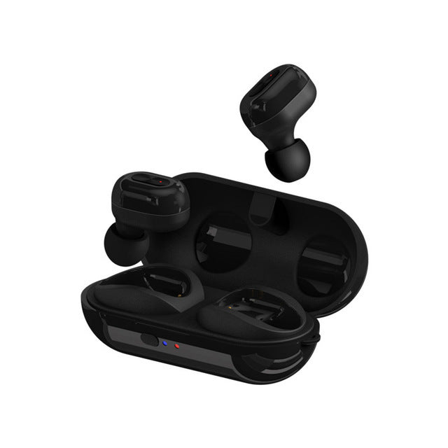 HKM-098131 Bluetooth Wireless Stereo Headset with 10m Range for Calls and Music in Black and White