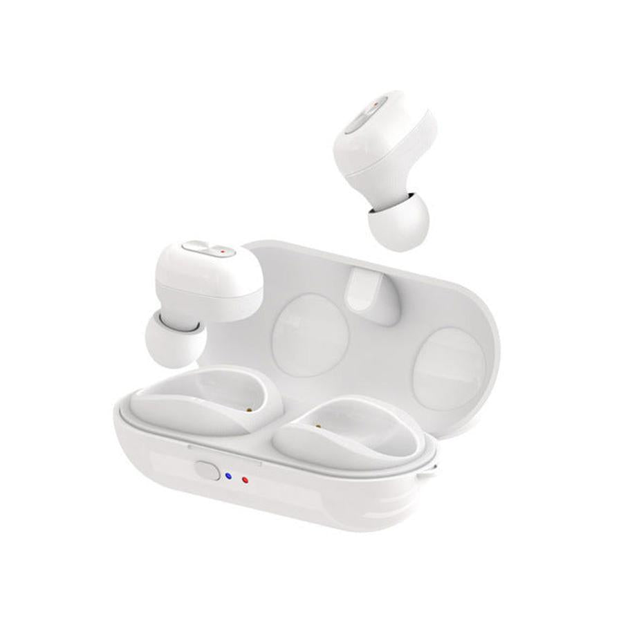 HKM-098131 Bluetooth Wireless Stereo Headset with 10m Range for Calls and Music in Black and White