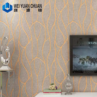 HKM-098131 Modern Striped 3D Non-woven Wallpaper for Home Decoration in Living Room and Bedroom