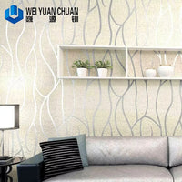HKM-098131 Modern Striped 3D Non-woven Wallpaper for Home Decoration in Living Room and Bedroom