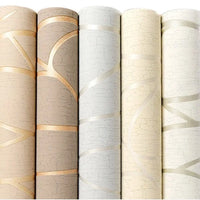 HKM-098131 Modern Striped 3D Non-woven Wallpaper for Home Decoration in Living Room and Bedroom