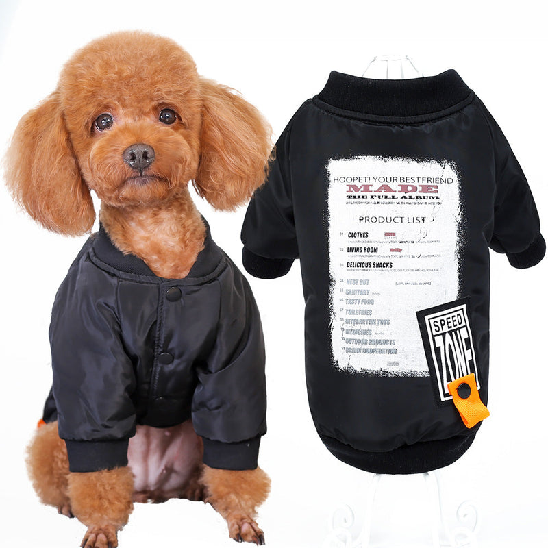 HKM-0982461 Casual Printed Winter Clothes for Dogs - Soft Cotton Fabric