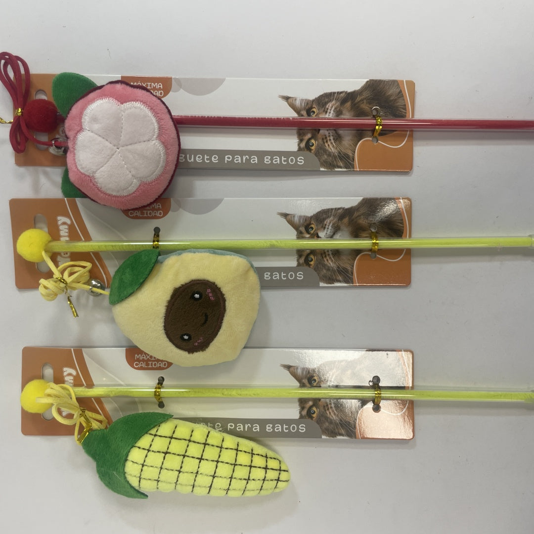 HKM-0983101 Fruit-Shaped Cat Teaser Toy for Interactive Play and Exercise