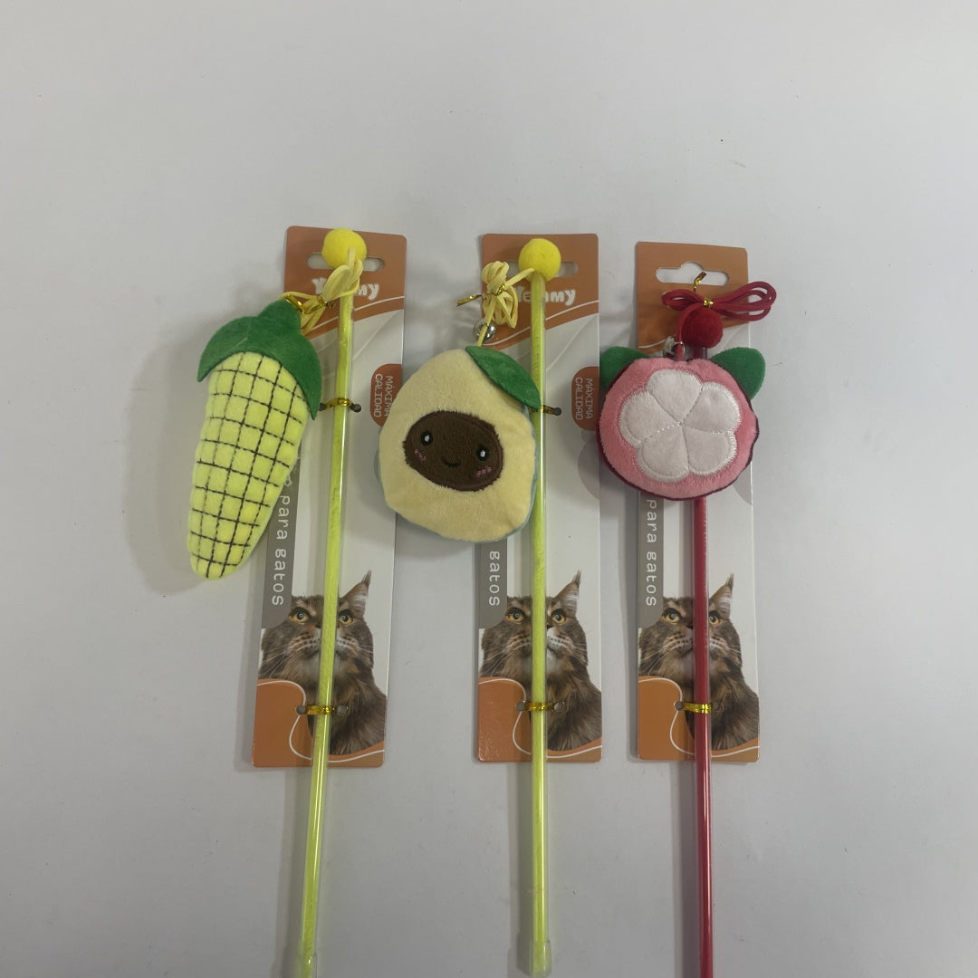 HKM-0983101 Fruit-Shaped Cat Teaser Toy for Interactive Play and Exercise