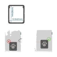 HKM-0983741 Lockable Plastic Pet Door for Screens and Windows - Durable ABS Material, Easy Access for Dogs and Cats, Black