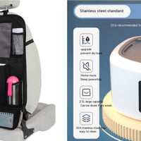 HKM-0984125 Automatic Pet Water Dispenser with Circulation and Optional LED Lights, Stainless Steel or PP Material