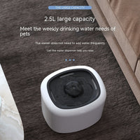 HKM-0984125 Automatic Pet Water Dispenser with Circulation and Optional LED Lights, Stainless Steel or PP Material