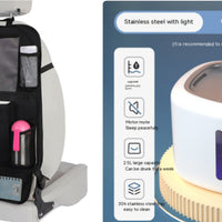 HKM-0984125 Automatic Pet Water Dispenser with Circulation and Optional LED Lights, Stainless Steel or PP Material