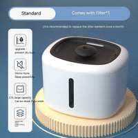HKM-0984125 Automatic Pet Water Dispenser with Circulation and Optional LED Lights, Stainless Steel or PP Material