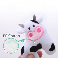 HKM-0985533 Cow-Shaped Plush Cat Toy with Catnip - Interactive & Bite-Resistant Fun for Cats