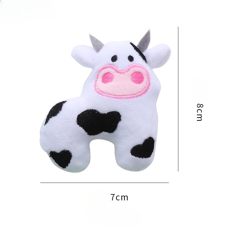 HKM-0985533 Cow-Shaped Plush Cat Toy with Catnip - Interactive & Bite-Resistant Fun for Cats