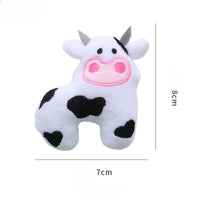 HKM-0985533 Cow-Shaped Plush Cat Toy with Catnip - Interactive & Bite-Resistant Fun for Cats