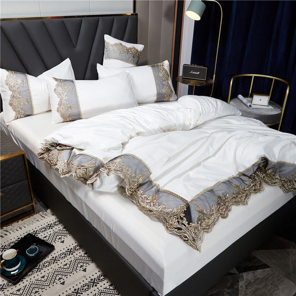 HKM-098579 Double-Sided Ice Silk Bed Skirt Set in Multiple Colors and Sizes