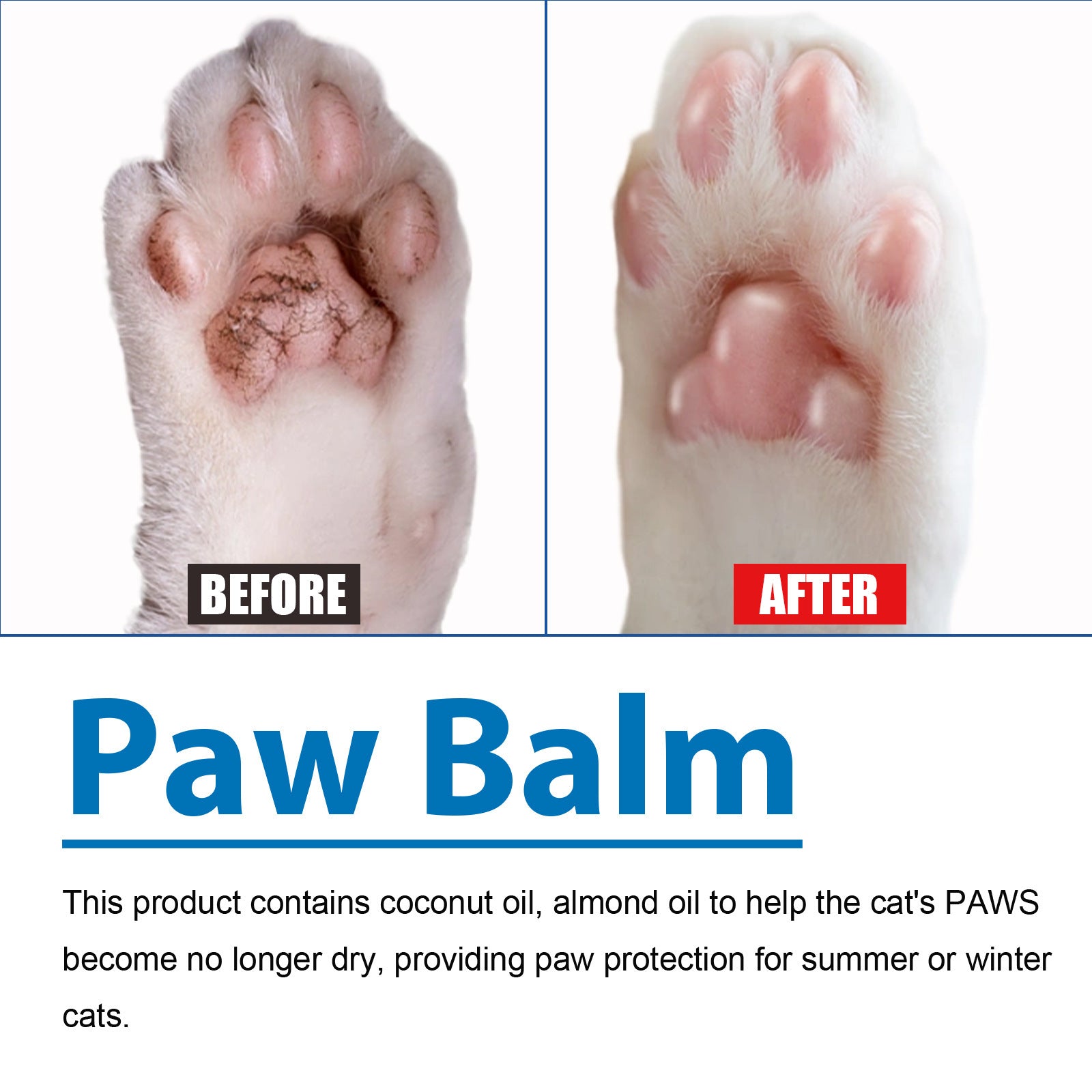 HKM-0985917 Nourishing Moisturizing Stick for Claws with Coconut Oil and Shea Butter, 15g
