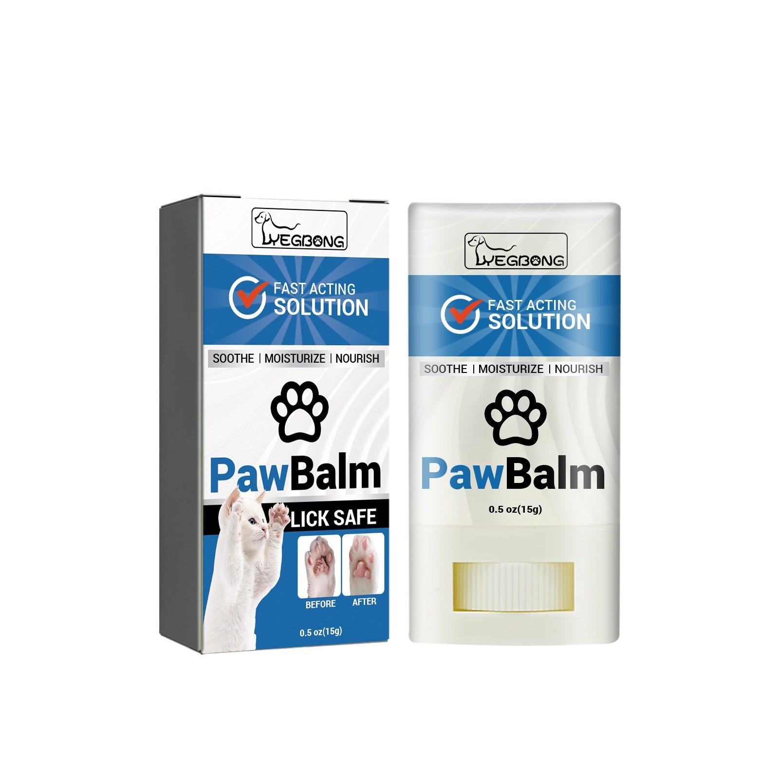 HKM-0985917 Nourishing Moisturizing Stick for Claws with Coconut Oil and Shea Butter, 15g