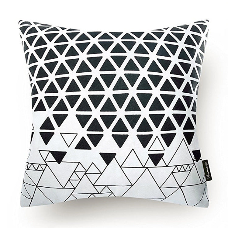 HKM-098643 Geometric Super Soft Plush Pillowcase Cushion Cover - 45x45cm, Multiple Styles Available