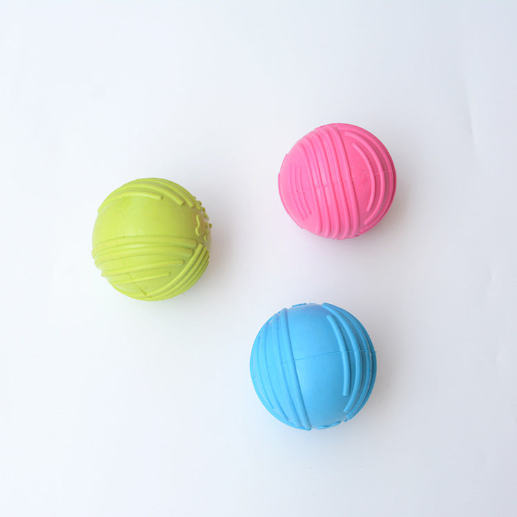 HKM-098707 Dog Sound Ball TPR Teeth Grinding And Biting Toy Supplies
