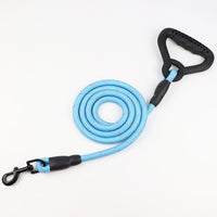 HKM-0987837 Reflective Dog Rope Leash for Large Breeds - Available in 2M, 3M, and 15M Lengths with Soft Plastic Handles