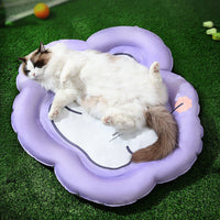 HKM-0988093 Durable Waved Bear Shaped Pet Ice Mat Cushion, PVC & Gel, Sizes M & L