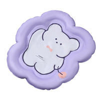 HKM-0988093 Durable Waved Bear Shaped Pet Ice Mat Cushion, PVC & Gel, Sizes M & L