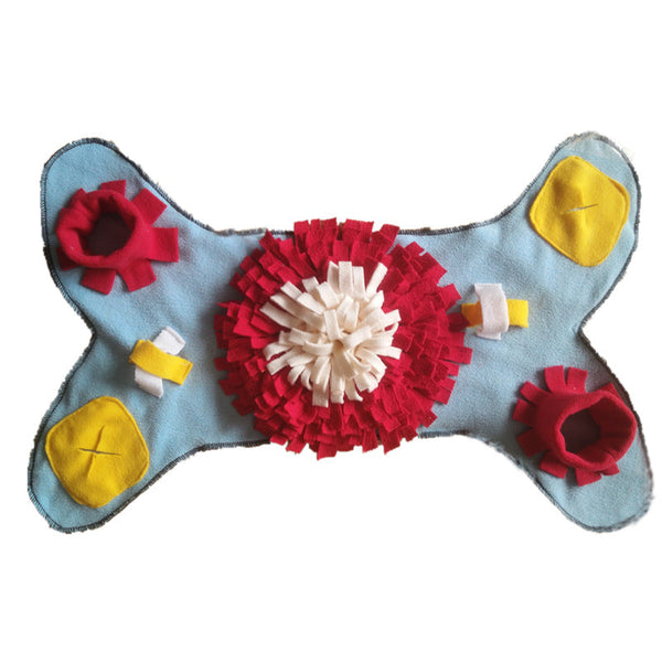 HKM-0988861 Sniffing Mat for Dogs - Plush Chewing Toy in Multiple Color Combinations
