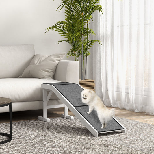 HKM-0989501 Pet Ramp for Dogs & Cats - 60 Inch Non-Slip Carpeted Slope, High-Quality Pine Wood, Easy Access for Mobility Assistance
