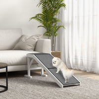 HKM-0989501 Pet Ramp for Dogs & Cats - 60 Inch Non-Slip Carpeted Slope, High-Quality Pine Wood, Easy Access for Mobility Assistance