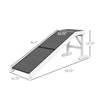 HKM-0989501 Pet Ramp for Dogs & Cats - 60 Inch Non-Slip Carpeted Slope, High-Quality Pine Wood, Easy Access for Mobility Assistance