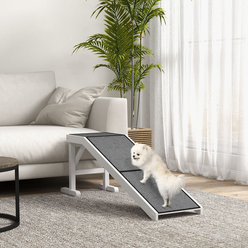 HKM-0989501 Pet Ramp for Dogs & Cats - 60 Inch Non-Slip Carpeted Slope, High-Quality Pine Wood, Easy Access for Mobility Assistance