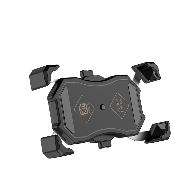 HKM-098963 Motorcycle Universal Phone Holder with USB Buckle and Wireless Charging Option