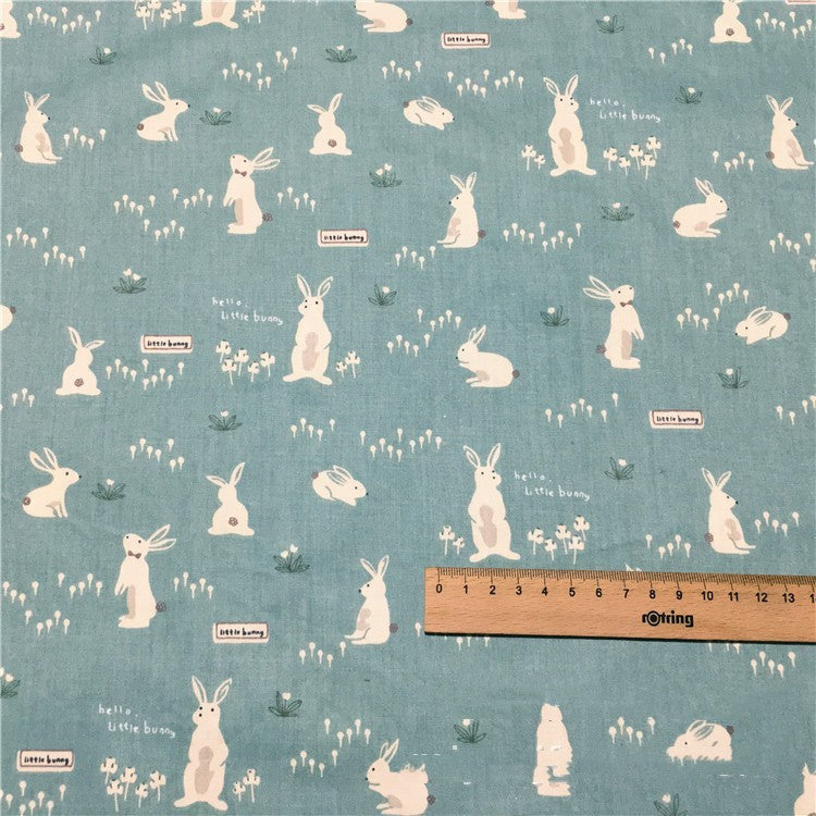 HKM-099091 Handmade Cotton Fabric with Water Print for Bedding, Bags, Curtains, and Clothing - 160cm Wide, 10m Length