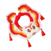 HKM-0991421 New Year’s Scarf Collar for Cats and Dogs - Festive Autumn and Winter Pet Accessory