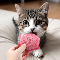 HKM-099283 Interactive Catnip Dice Toy for Cats - Soft Plush Chew Teething Toy for Fun Playtime