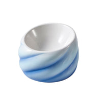 HKM-0993981 Ceramic Cat Bowl with Inclined Mouth for Easy Feeding