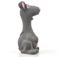 HKM-0994621 Latex Gray Molar Teeth Cleaning Dog Toy - Sounding Plush Interactive Plaything