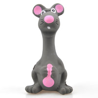 HKM-0994621 Latex Gray Molar Teeth Cleaning Dog Toy - Sounding Plush Interactive Plaything