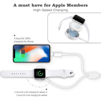 HKM-099475 2-in-1 Wireless Charger and Watch Stand - USB Interface, White