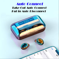 HKM-099603 Bluetooth Headset with Digital Display, 10m Range, Voice Control, Call Function, Music Support, Multi-Point Connection