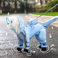 HKM-0997949 Four-Leg Waterproof Dog Raincoat in Fun Prints - EVA & Polyester Taffeta