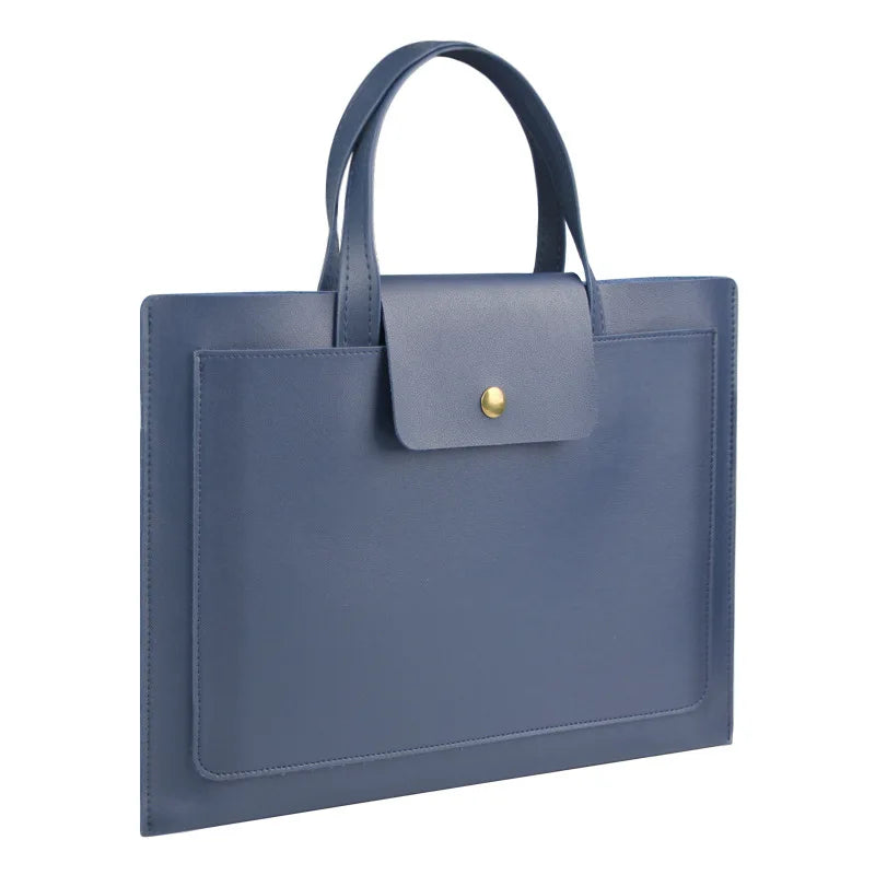 HKM-099795 Waterproof Luxury PU Leather Women's Business Briefcase for Laptop and Travel