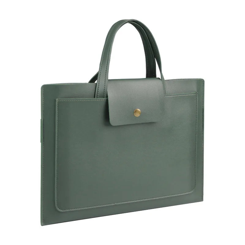 HKM-099795 Waterproof Luxury PU Leather Women's Business Briefcase for Laptop and Travel