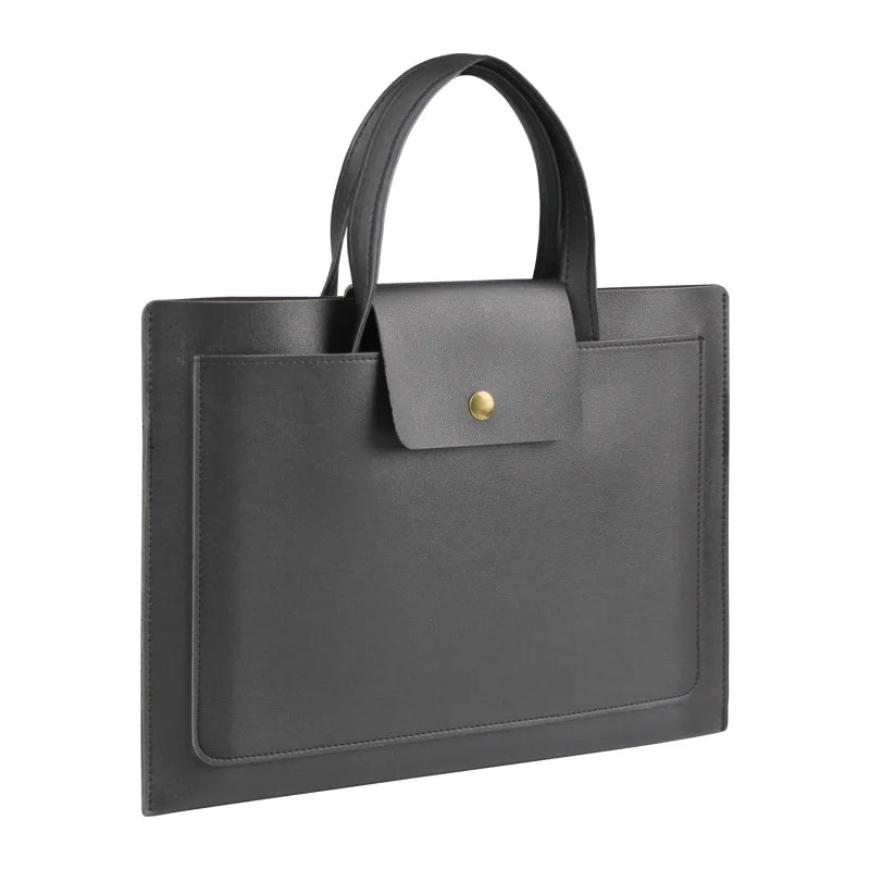 HKM-099795 Waterproof Luxury PU Leather Women's Business Briefcase for Laptop and Travel