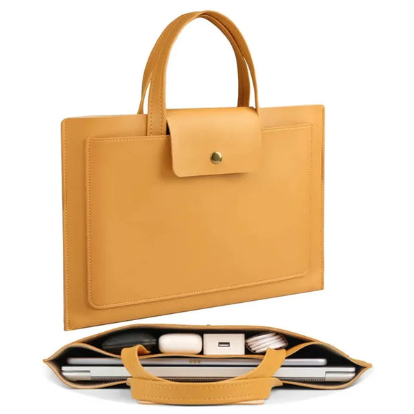 HKM-099795 Waterproof Luxury PU Leather Women's Business Briefcase for Laptop and Travel
