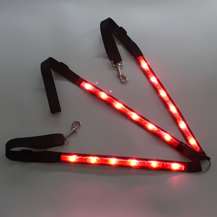 HKM-0998845 Luminous Chest Strap LED Cinch Harness for Horses - Polyester Material, Four Season Use