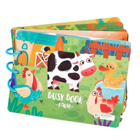 HKM-099923 Early Learning Montessori Busy Book for Toddlers, Activity Book with Farm Themes, Educational Interactive Toy