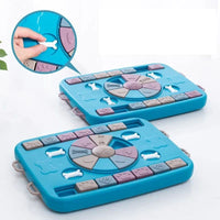 HKM-0999741 Interactive Pet Puzzle Toy for Dogs and Cats - Slow Feeder IQ Training Bowl, Non-Slip Design 39x28x5 cm
