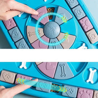HKM-0999741 Interactive Pet Puzzle Toy for Dogs and Cats - Slow Feeder IQ Training Bowl, Non-Slip Design 39x28x5 cm