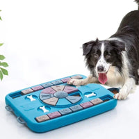 HKM-0999741 Interactive Pet Puzzle Toy for Dogs and Cats - Slow Feeder IQ Training Bowl, Non-Slip Design 39x28x5 cm