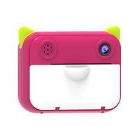 HKM-099987 Children's Thermal Printing Camera with Photos and Video Capabilities, Rechargeable, Available in Blue, Pink, and Red